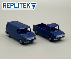 N-Gauge 1975 Leyland Sherpa Van Twin Pack - Blue