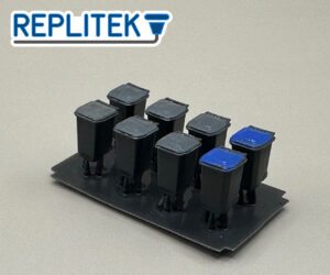 N Gauge Wheely Bin Street Scenery Set